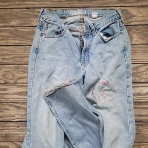Vintage Abercrombie Embroidered Jeans